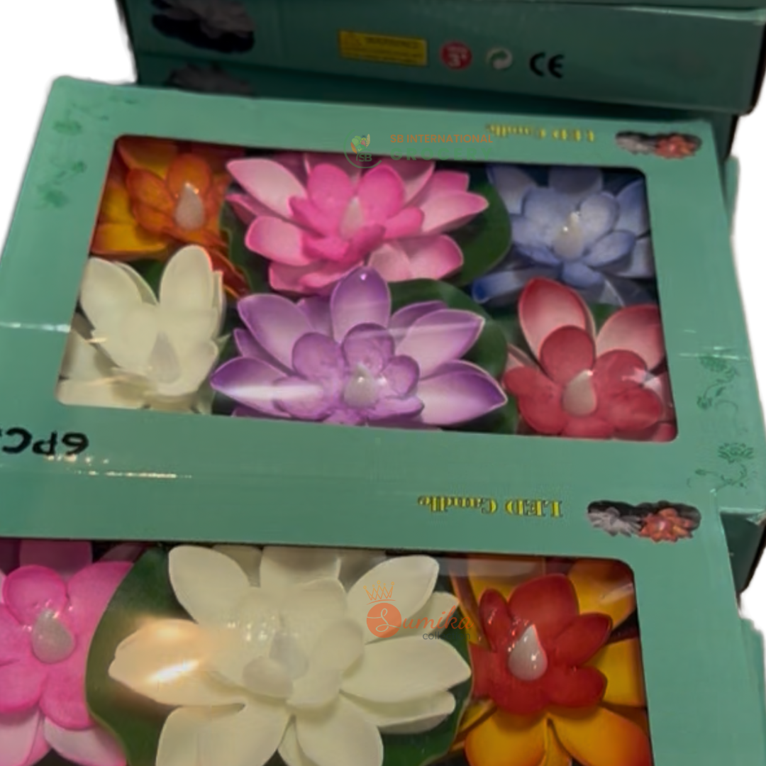Floating Diwali Lotus Lamps | LED Water Candles Smokeless