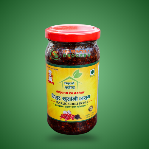 Anjana ko Achar Timur Chilli Garlic Chhop spicy Nepali timur garlic pickle at SB International Grocery USA