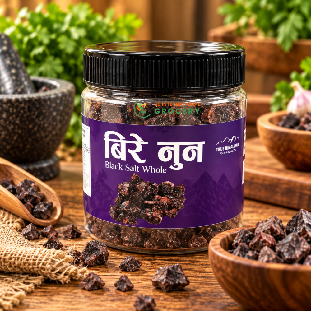 Bire Nun Nepali Black Salt Whole for chatpate and traditional Nepali cooking