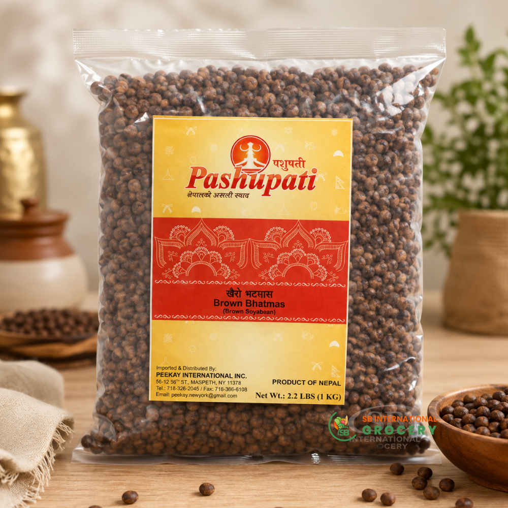 Pashupati Brown Bhatmas 2.2lb Nepali Brown Soybeans Product of Nepal