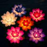 Floating Diwali Lotus Lamps | LED Water Candles Smokeless