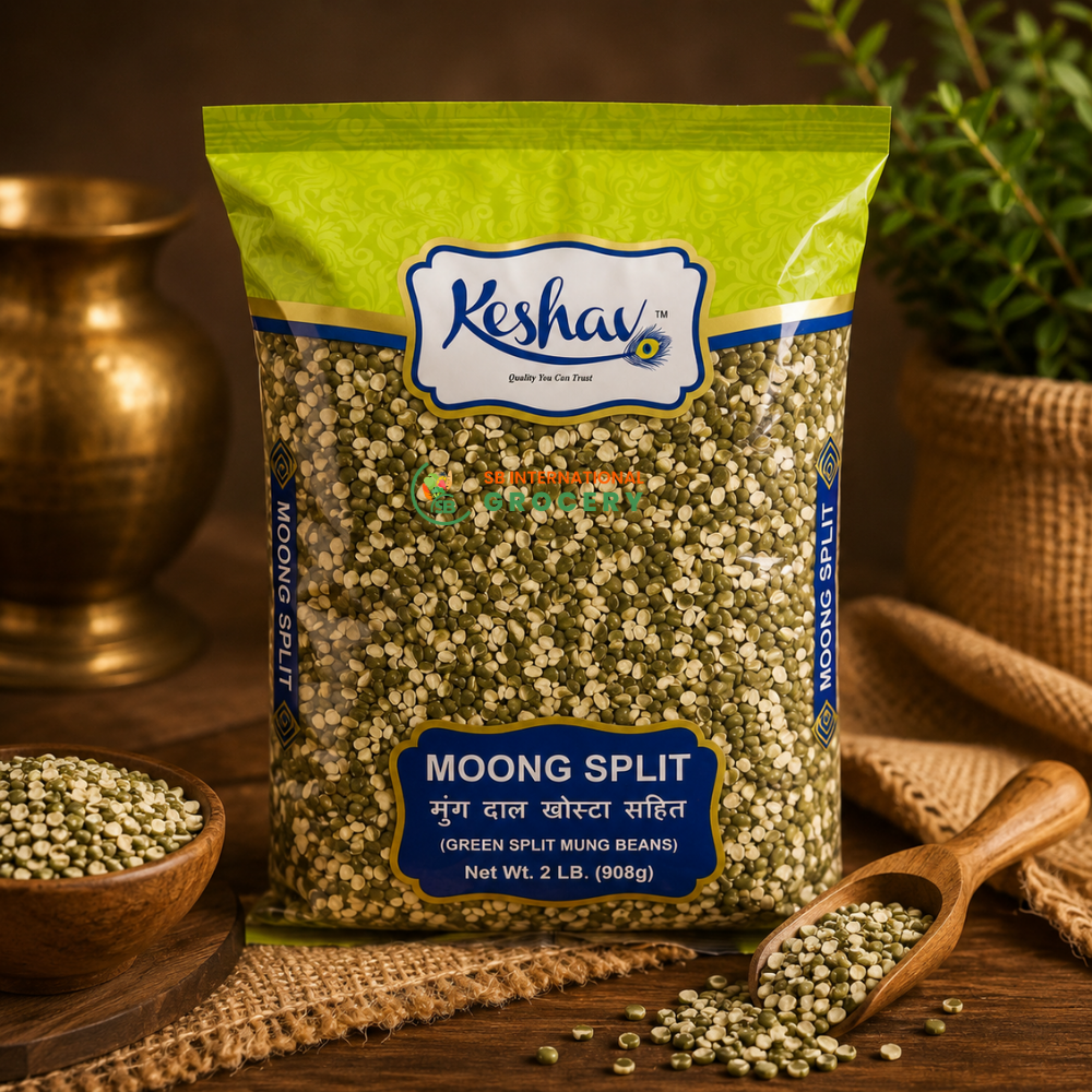 Keshav Moong Split 2lb Green Split Mung Beans – Nepali Grocery USA