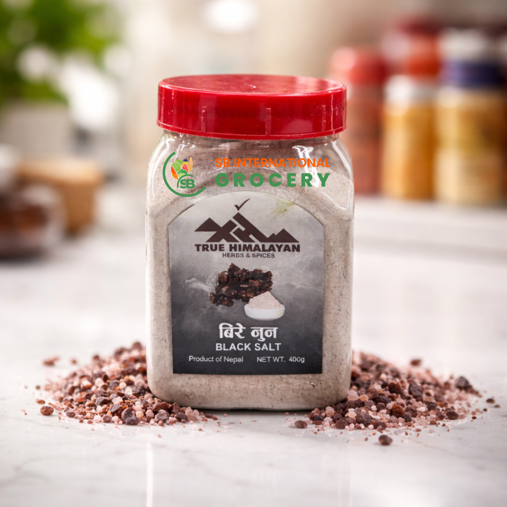 Nepali Black Salt Bire Nun 400g authentic Himalayan kala namak for chatpate and Nepali cooking