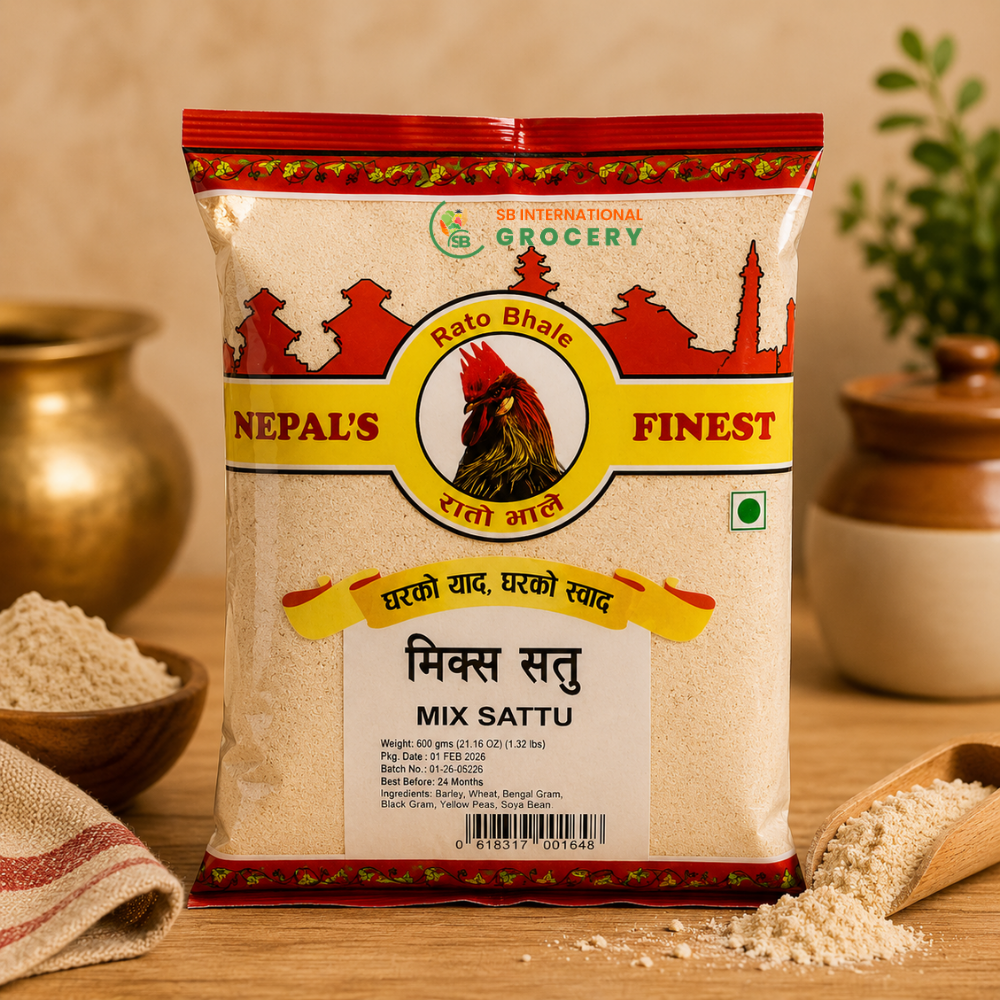 Rato Bhale Mix Sattu 600g Nepali Mixed Grain Sattu Flour