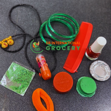Collection of beauty and personal care items on bangles, nepali store in usa