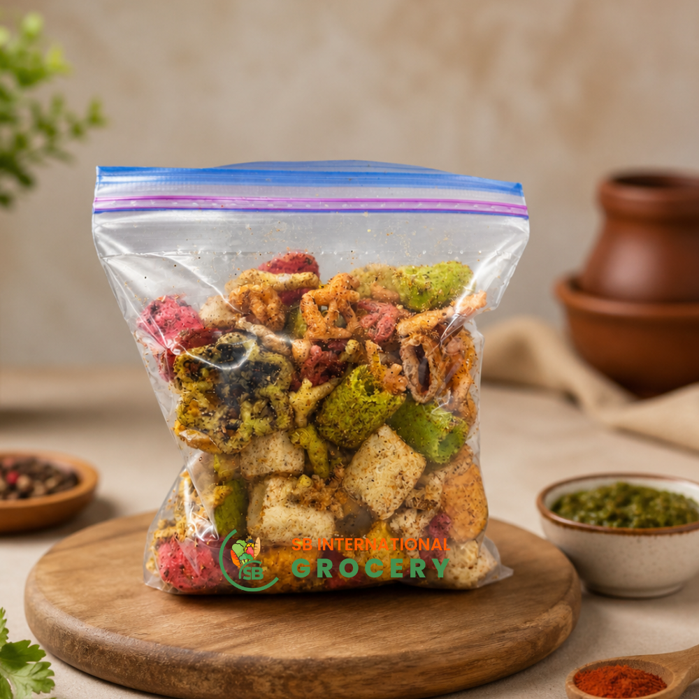Spicy Nepali Thokre crunchy traditional snack with chili cumin turmeric spices
