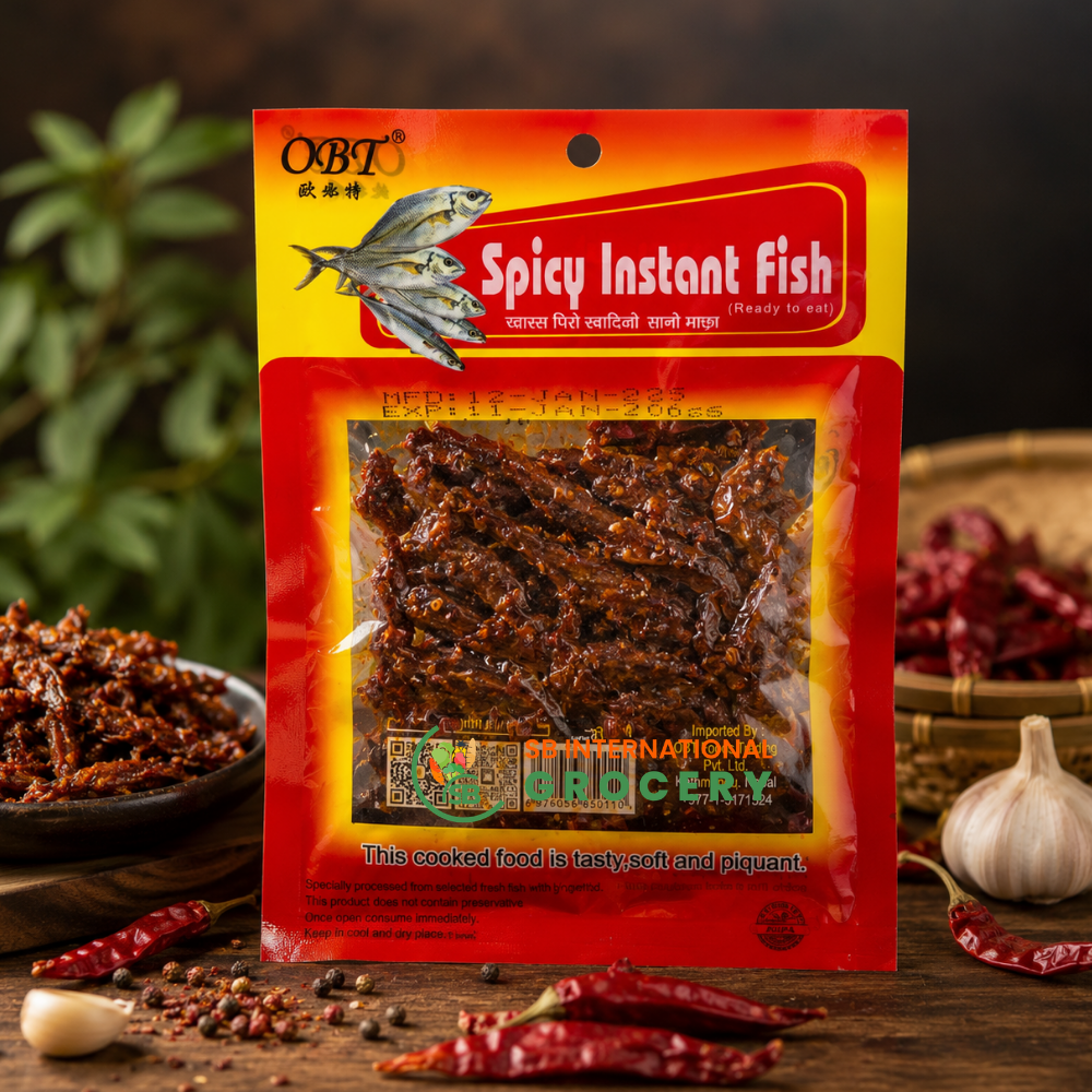 Spicy Instant Fish ready to eat Nepali style seafood snack